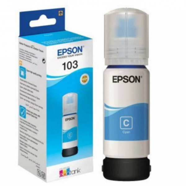 BOUTEILLE D'ENCRE EPSON 103 CYAN
