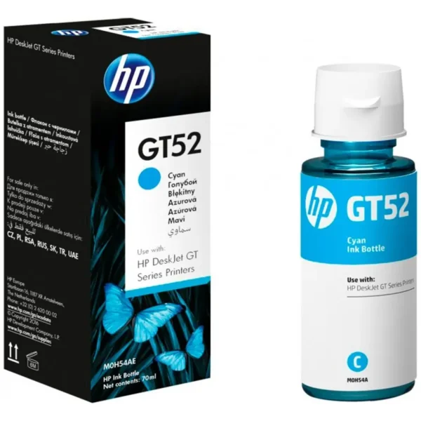 BOUTEILLE D'ENCRE HP GT52 CYAN
