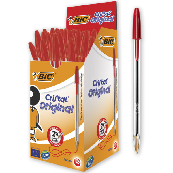 STYLO BIC CRISTAL ROUGE