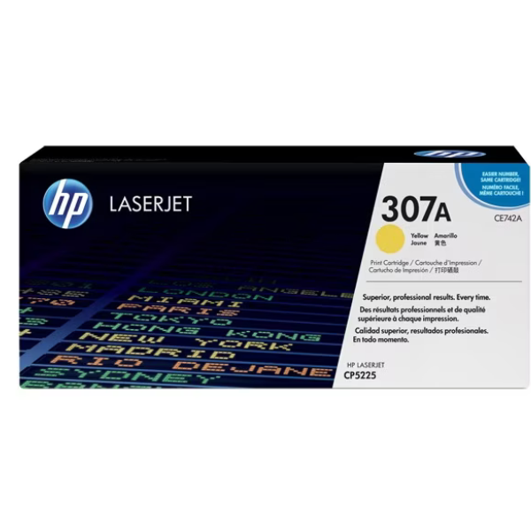 TONER HP LASERJET L307A CE742A YELLOW