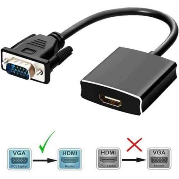 CABLE VGA TO HDMI