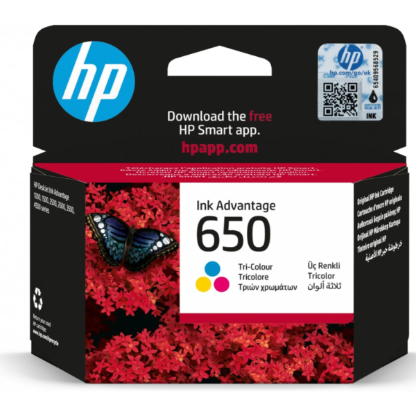 CARTOUCHE HP 650 Tri-color