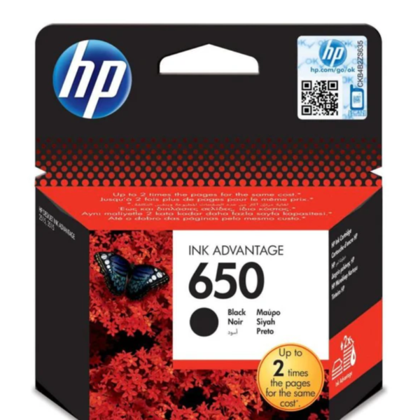 CARTOUCHE HP 650 NOIR
