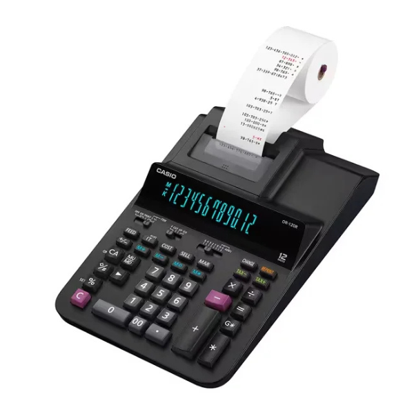 CALCULATRICE CASIO DR120R-BK