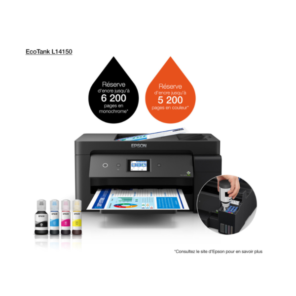 Imprimante Epson EcoTank L14150 A3 Multifonction