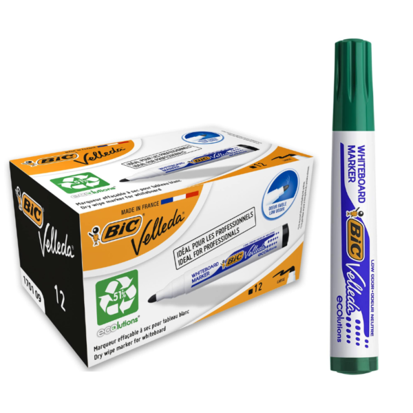 MARQUEUR TABLEAU BIC VELLEDA VERT 1701 02