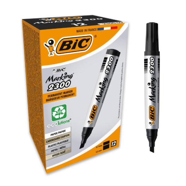 MARQUEUR PERMANENT BIC NOIR 2300 09