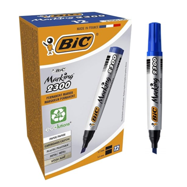 MARQUEUR PERMANENT BIC BLEU 2300 06