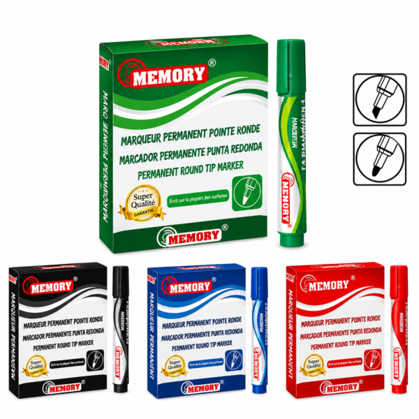 Marqueur permanent MEMORY noir