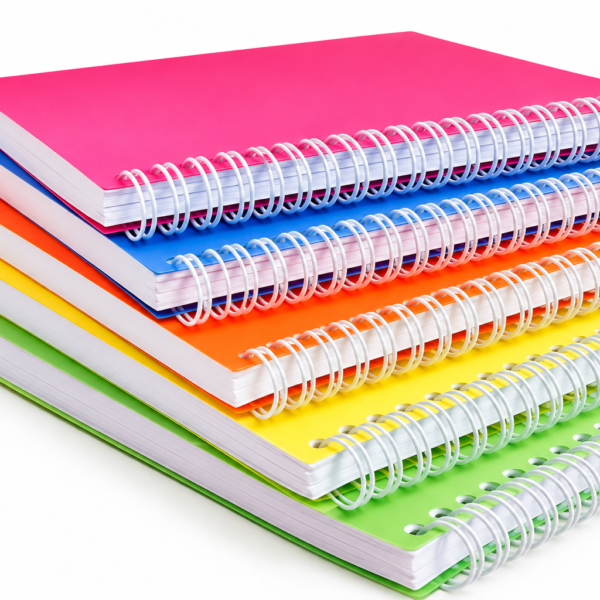 Cahier A4 à spirale 140 pages plastifié